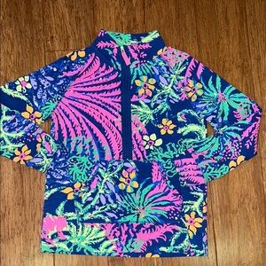 Lilly Pulitzer Girls Little Skipper Popover in print All a Glow L (8-10) NWOT